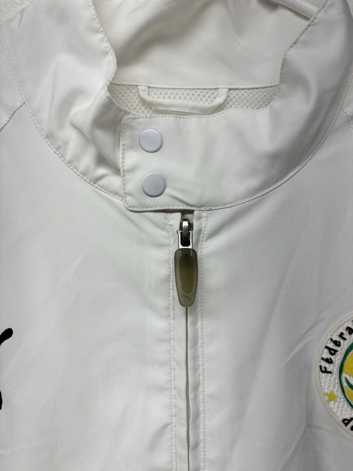 Puma Federation Of Senegal Football Windbreaker Jacket Men’s Size Large White - Image 4 of 4