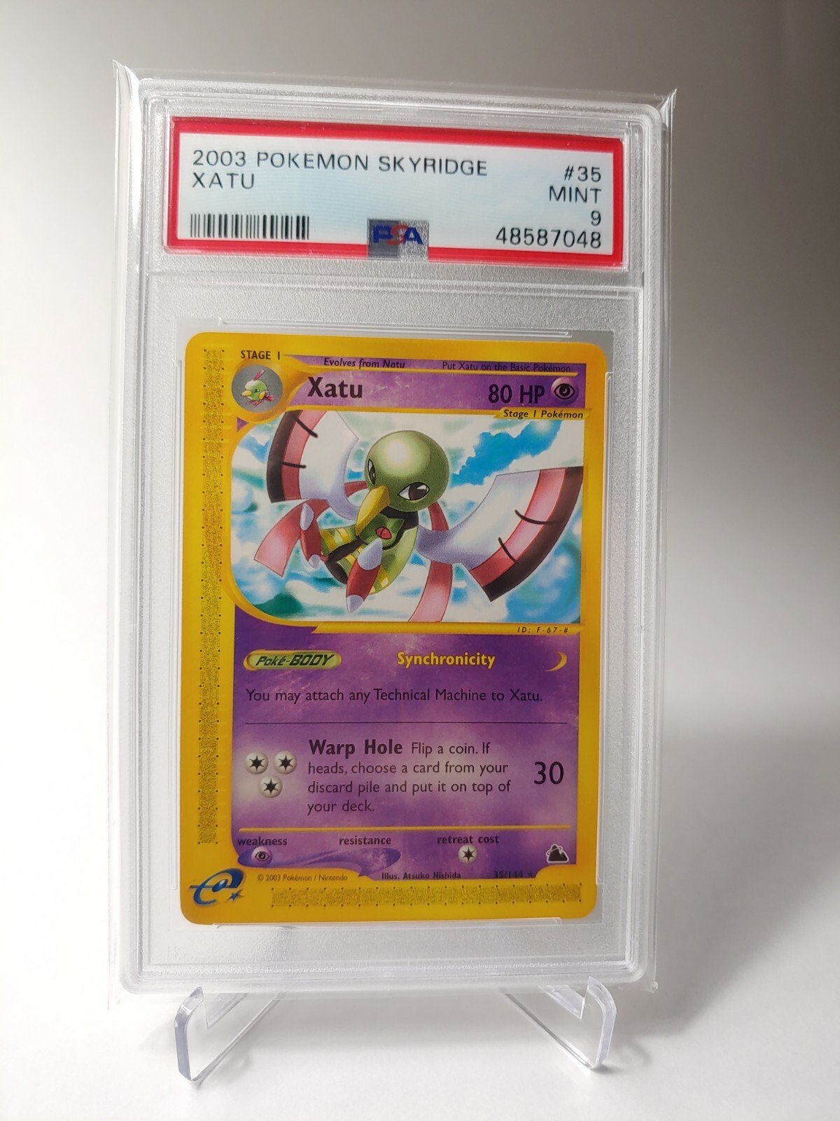 Xatu 35/182 PSA 9 Skyridge Rare Graded Pokemon Card
