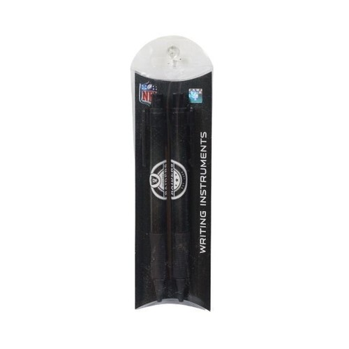 2 Stück Las Vegas Raiders Stifte Schreiben Schwarze Tinte Kugelschreiber NFL Offizieller Merch - Bild 2 von 2
