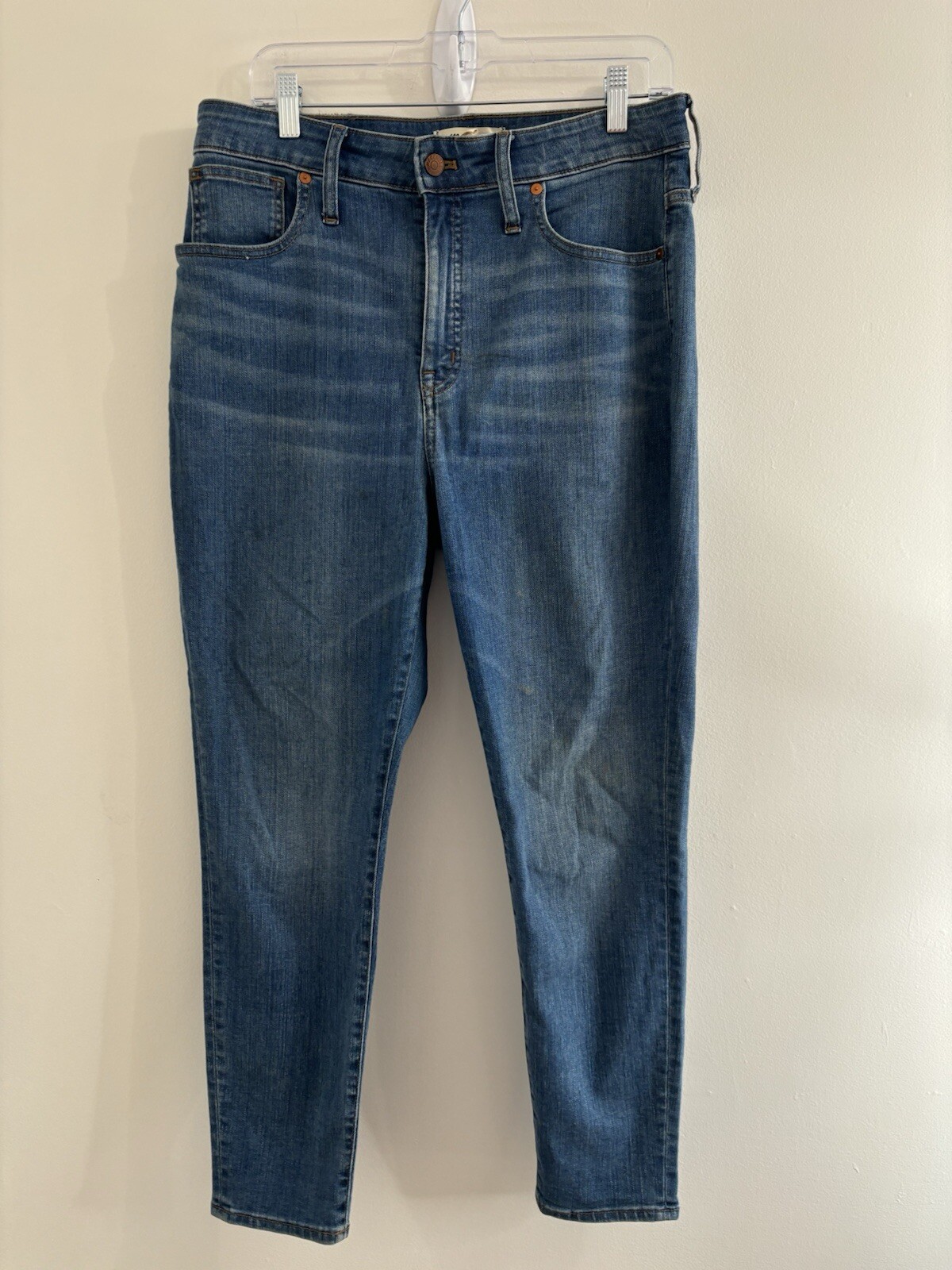 Madewell Jeans Skinny Crop Curvy High Rise Women's Size 31 Stretch Denim 32x27