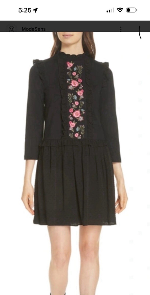 kate spade floral embroidered dress Embroidered Zigzag Floral Tunic Dress | Kate Spade New York