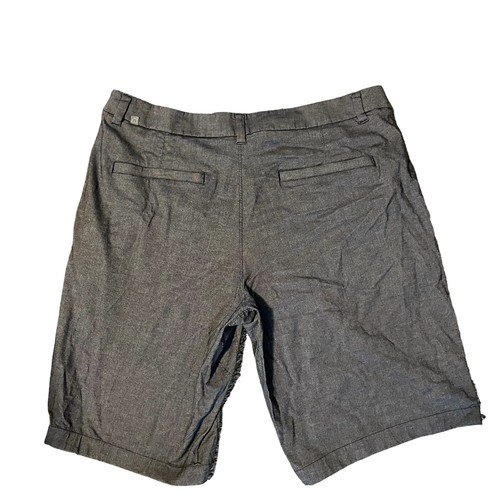 Pantalones Cortos Lululemon Para Hombre Talla 36 Frente Plano Chino Cremallera Mosca Gris Golf - Imagen 2 de 9