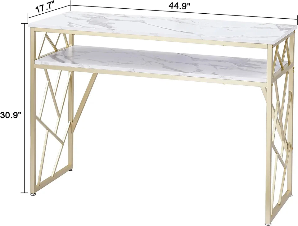 Ivinta Narrow Console Table with Storage Shelf, Small Sofa Table for Enterway - Image 4 of 4