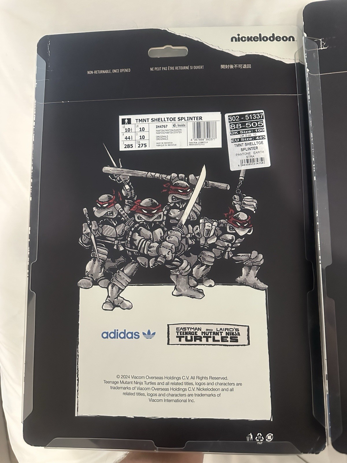 Rare Adidas Teenage Mutant Ninja Turtles 🥷 Shredder Edition UK10 Shelltoe Black image 3