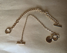 2 Goldfarbenes Kettenarmbänder aus Metall mi...