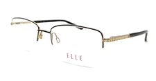 NEW ELLE EL13487 BR BROWN AUTHENTIC EYEGLASSES 53-18-135