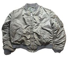80s Medium Alpha Industries Usaf Ma-1 Flight Jacket 8415-00-818-7352 Mil-J-8279F