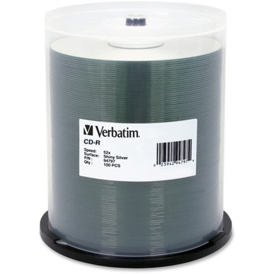Verbatim - 94797 - Verbatim CD-R 700MB 52X DataLifePlus Shiny Silver Silk