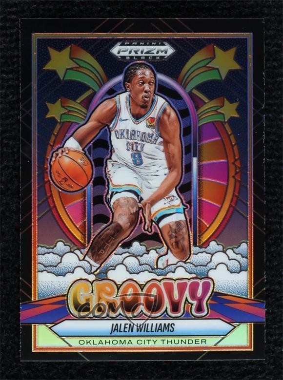 2024-25 Panini Prizm Black Groovy Jalen Williams #16 1m0c
