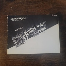 Defender Of The Crown Nintendo NES 1985 Game & Manual | Tested & Working