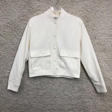 Jason Wu Jacket Small Adult Beige Bomber Long Sleeve Pocket Stretch Casual Women