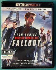 Mission Impossible Fallout 4K UHD Blu-ray Tom Cruise Complete Used - Like New