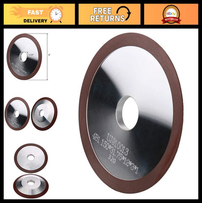 6'' Resin Diamond Grinding Wheel, 320 Grit for Carbide Saws, Circle Cutting Tool