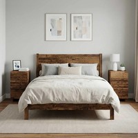 Nachttisch 2 Stk. Altholz 33,5 X 34,5 X 60 Cm Holzwerkstoff