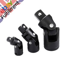 1/4" 3/8" 1/2" Drive Swivel Impact Universal Joint Socket Set Adapter Tools Kit