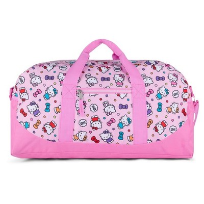 Hello Kitty Duffle Bag, 16  Travel Sleepover Bag for Girls, Weekender Bag,