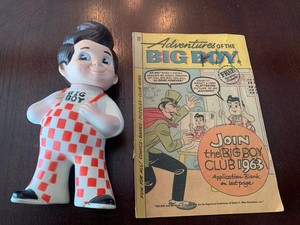 Vintage 1973 “Bob's Big Boy” Vinyl 8.5” Bank Figure + 1962 #72 Comic Book!!!