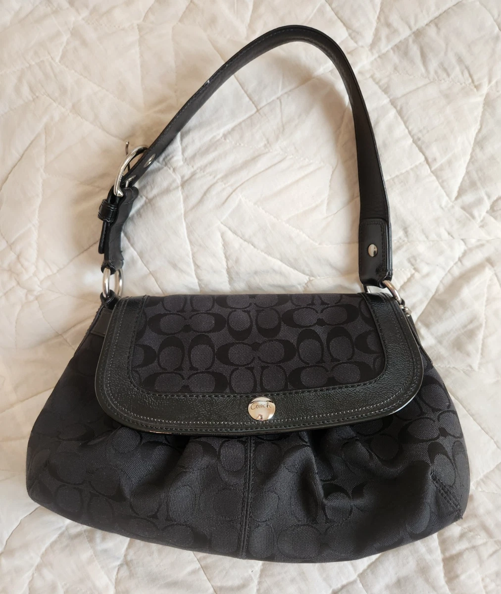 Coach Black Signature Hobo Bag for sale - eBay