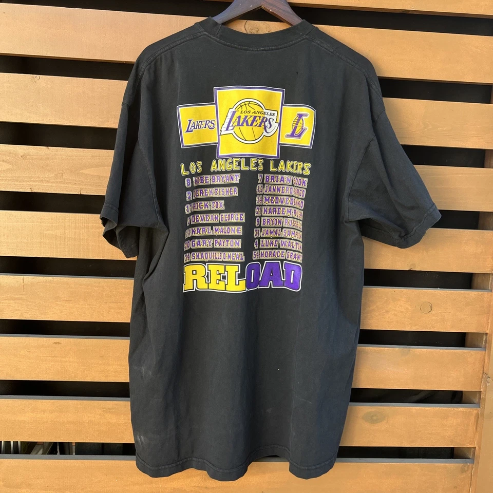 Vintage Los Angeles Lakers 2004 Shirt 3XL Kobe Shaq Malone Payton Fabulous 4 Y2K - Image 4 of 4