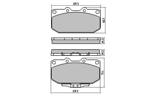 DIMPLD SLOTTED FRONT DISC BRAKE ROTORS + PADS FOR NISSAN 200SX TURBO S14 S15 94- - Picture 4 of 6