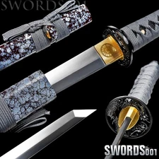Japanese Samurai Sword Tanto manganese steel self defense knife straight blade 