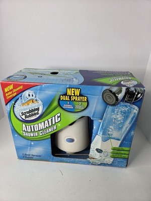 Scrubbing Bubbles Automatic Shower Cleaner Dual Sprayer w 2 Refills NIB