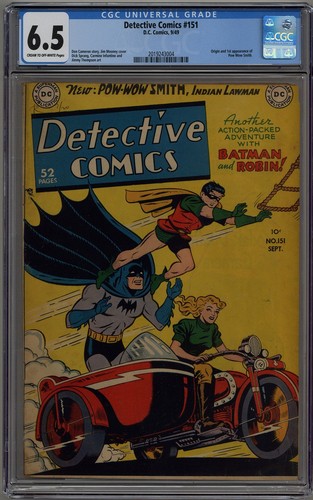 DETECTIVE COMICS #151 CGC 7.0 CREAM TO OFF-WHITE PAGES DC COMICS 1949