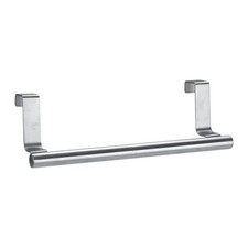 Silver Stainless Steel Over Cabinet Towel Bar Durable Kitchen Bathroom Rack