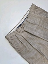   Hart Schaffner Marx Mens Pleated Wool Dress...