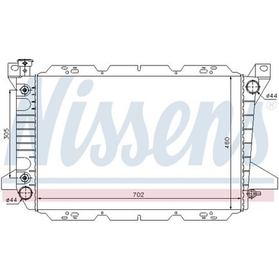 Kühler Motorkühler Autokühler NISSENS 620981 Aluminium Kühlrippen gelötet