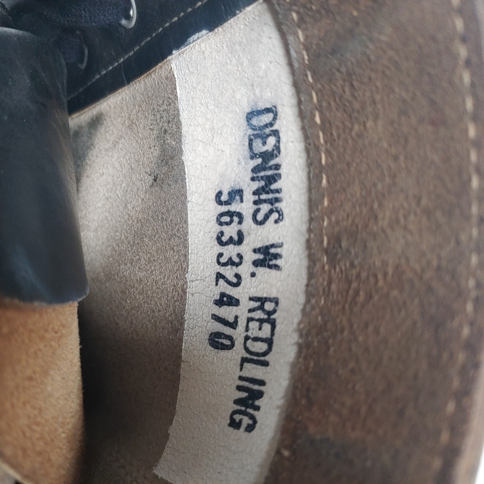 1956 MILITARY BOOTS INTERNATIONAL SHOE CO 11-1/2 N 6215 IMPRINTED