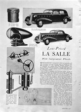 1934 Report La Salle Cadillac V8 V12 V16 Pics Specs Info 2 12 Pages