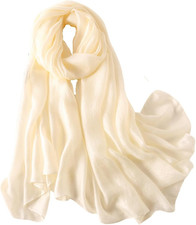 Womens Chiffon Shawl Party Wraps Evening Dress Bridesmaid Long Linen Scarves for