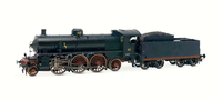 Rivarossi HR2915 Dampflokomotive Epoche III FS HO 1:87 Analog DC Mit Licht