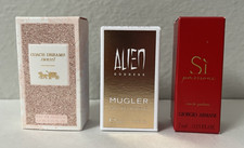 Lot Designer High End Perfume Travel Mini Bottle COACH DREAMS  MUGLER  GIORGIO