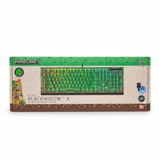 Razer BlackWidow V4 X Mechanical Gaming Keyboard Green Switch Minecraft Edition