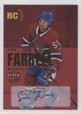 2023 Fleer Ultra Rookies Red Rainbow Foilboard 85/99 Sean Farrell #225 Auto 1c3s