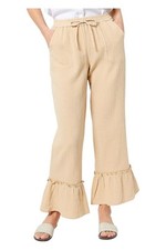 Attitudes by Renee Women's Riviera Sand Flounce Hem Pant Sandy