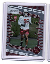 2024 Panini Absolute ROOKIE RC SILVER RC RED Card 127  DARIUS ROBINSON CARDINALS