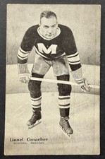 Lionel Conacher 1935/36 Champion Magazine Insert Postcard Montreal Maroons Vtg