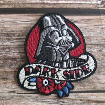 Darth Vader Dark Side Tattoo Style Star Wars Embroidered Iron on Patch