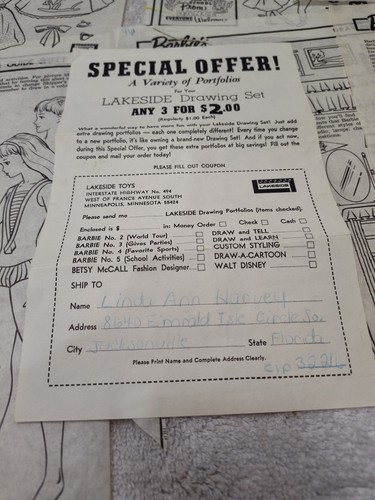 Vintage 1965 Barbie Skipper Electric Drawing Set Fashion Designer Art Box WORKS - Picture 10 of 24