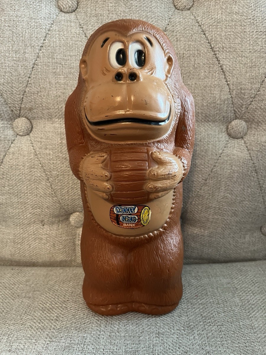 Vintage 1981 Nintendo Donkey Kong Coin Bank RARE HTF Stamped No 30