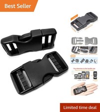 Quick Release 1-Inch Buckle Set - Heavy Duty for Pet Collars & Backpacks