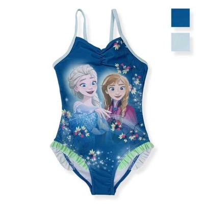 Maillot De Bain Fille Disney FROZEN ELSA Et ANNA Une Pièce Entière Mer 6158 - Photo 1/4