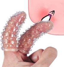 2Pcs Adult Finger Vibrator Accessories, Finger Sleeve Finger Cots Finger Condoms