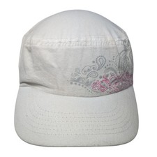 Unbranded Cadet Army Cap White One Size Stretch Lightweight Paisley Print