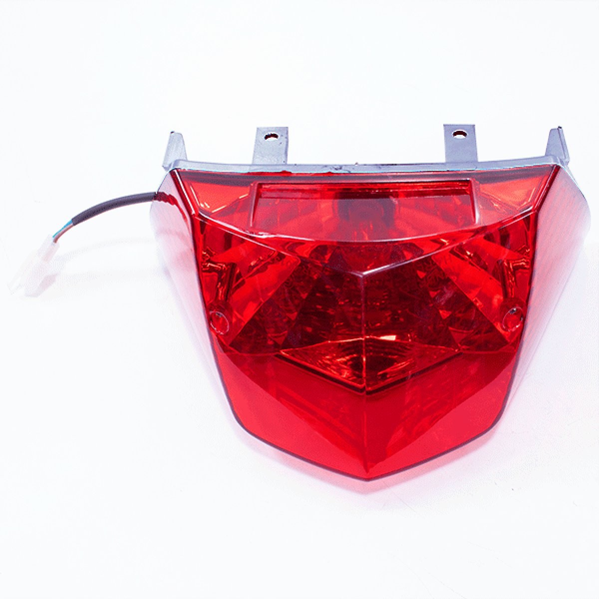 Tail Light Assembly for DFE50QT-F(CRAZY) Incandescant Chrome Scooter Red 12 V