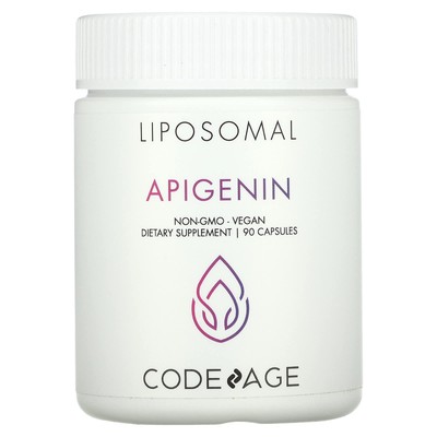 2 X Codeage, Liposomal, Apigenin, Non-GMO, Vegan, 90 Capsules