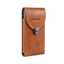 Leather Belt Clip Cell Phone Holster Case Waist Pouch Belt Holder Large Brown